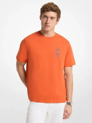 Bawełniany T-shirt z graficznym logo Michael Kors Mens