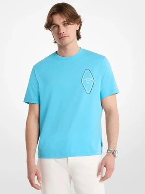 Bawełniany T-shirt z graficznym logo Michael Kors Mens