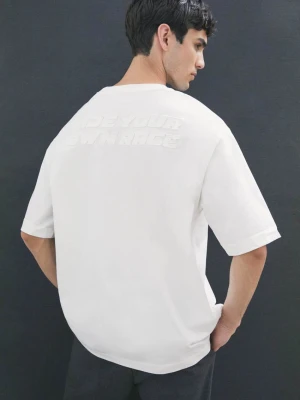 Bawełniany T-shirt z haftem Patrizia Pepe biały