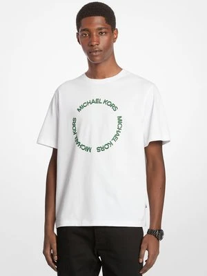 Bawełniany T-shirt z haftowanym logo Michael Kors Mens
