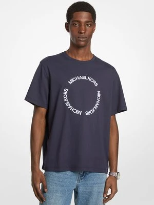Bawełniany T-shirt z haftowanym logo Michael Kors Mens