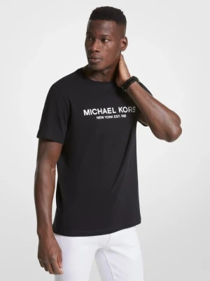 Bawełniany T-shirt z logo Michael Kors CZARNY (Czarny)
