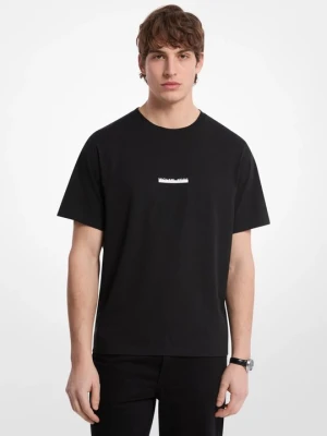 Bawełniany T-shirt z logo Michael Kors CZARNY (Czarny)
