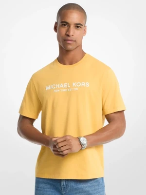 Bawełniany T-shirt z logo Michael Kors HONEYWHEAT (Żółty)