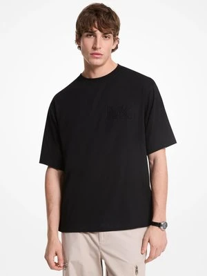 Zdjęcie produktu Bawełniany T-shirt z logo Michael Kors CZARNY (Czarny)
