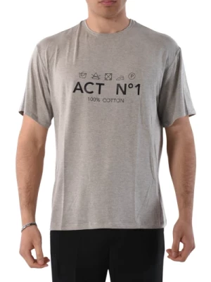 Bawełniany T-shirt z nadrukiem ACT N°1