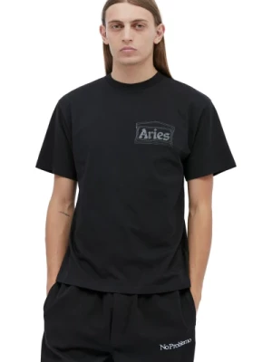 Bawełniany T-shirt z nadrukiem logo Aries