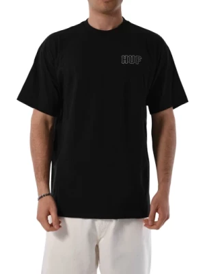 Bawełniany T-shirt z Nadrukiem na Przodzie i Tył HUF
