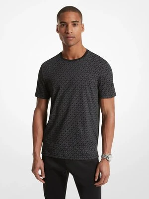 Zdjęcie produktu Bawełniany T-shirt z nadrukiem z charakterystycznym logo Michael Kors CZARNY (Czarny)