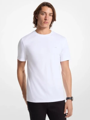 Bawełniany T-shirt z okrągłym dekoltem Michael Kors BIAŁY (Biały)