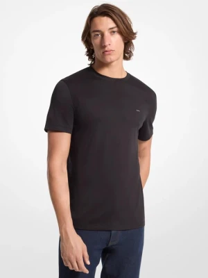Bawełniany T-shirt z okrągłym dekoltem Michael Kors CZARNY (Czarny)