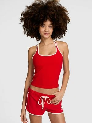 Bawełniany top z kwadratowym dekoltem Victoria's Secret
