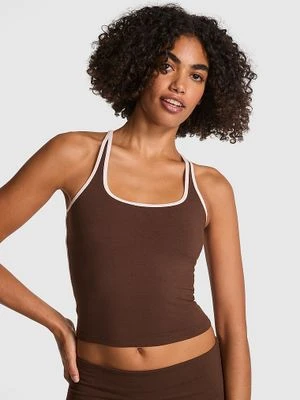 Bawełniany top z kwadratowym dekoltem Victoria's Secret