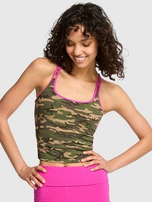 Bawełniany top z kwadratowym dekoltem Victoria's Secret