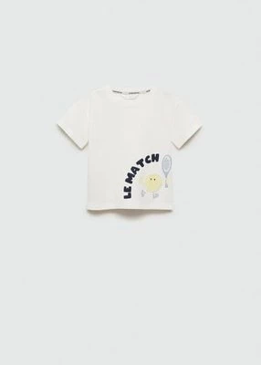 Bawełniany wzorzysty t-shirt MANGO BABY