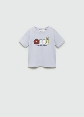 Bawełniany wzorzysty t-shirt MANGO BABY