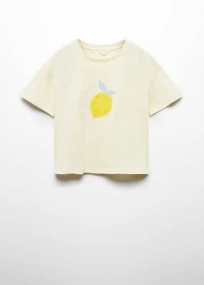 Bawełniany wzorzysty t-shirt Mango Kids