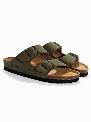 BAYTON Klapki "Atlas" w kolorze khaki rozmiar: 36