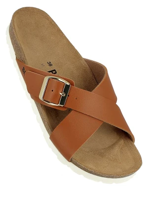 BAYTON Klapki w kolorze jasnobrązowym rozmiar: 36