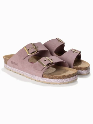 BAYTON Skórzane klapki "Atlas" w kolorze jasnoróżowym rozmiar: 39