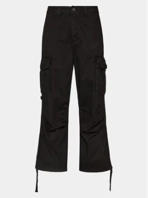 BDG Urban Outfitters Spodnie materiałowe Mix Herringbone Cargo 77395317 Czarny Regular Fit