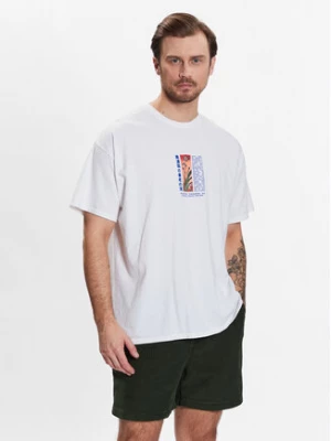 BDG Urban Outfitters T-Shirt BDG WHITE HOKUSAI PALM 76741438 Biały Relaxed Fit