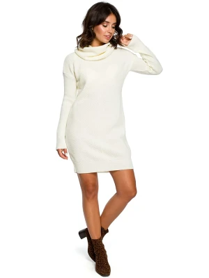 Be Wear Dzianinowa sukienka w kolorze kremowym rozmiar: onesize