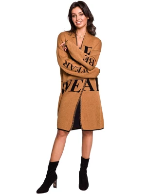 Be Wear Kardigan w kolorze jasnobrązowo-czarnym ze wzorem rozmiar: L/XL