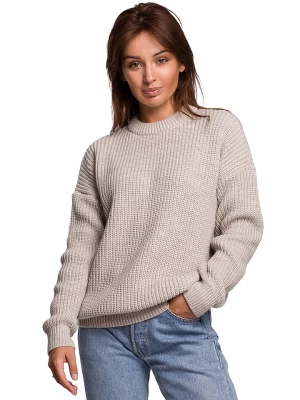 Be Wear Sweter w kolorze beżowym rozmiar: S/M