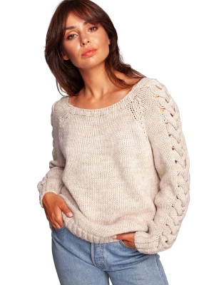 Be Wear Sweter w kolorze beżowym rozmiar: L/XL