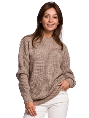 Be Wear Sweter w kolorze szarobrązowym rozmiar: S/M