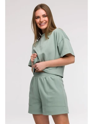 Be Wear Szorty dresowe w kolorze miętowym rozmiar: M