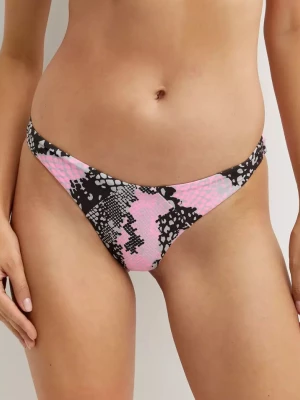 Beach Bunny Dół od bikini Sydney w wężowy print