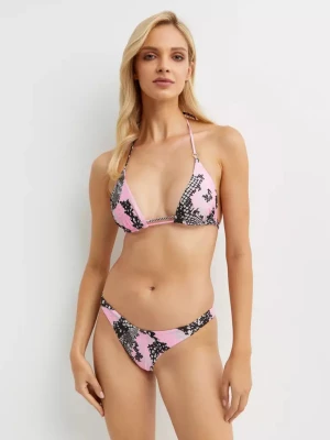 Beach Bunny Top od bikini Indy w wężowy print