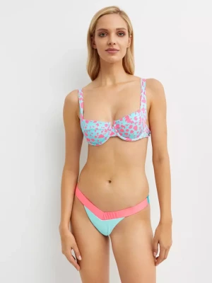 Beach Bunny Top od bikini Karter w różowe cętki