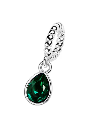 Beads srebrny z zieloną cyrkonią - Pavoni Pavoni - Biżuteria YES