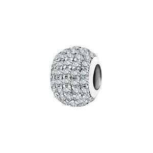 Beads srebrny z cyrkoniami - Dots Dots - Biżuteria YES