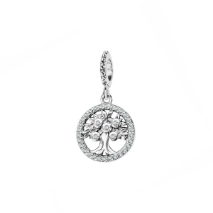 Beads srebrny z cyrkoniami - drzewko szczęścia - Dots Dots - Biżuteria YES