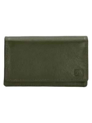 Beagles Skórzany portfel w kolorze khaki - 16 x 9 cm rozmiar: onesize