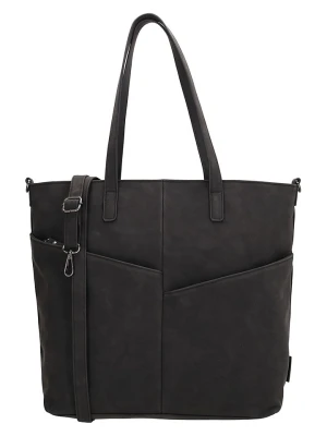 Beagles Skórzany shopper bag "Lourenza" w kolorze czarnym - 40, 5 x 32 x 14, 5 cm rozmiar: onesize