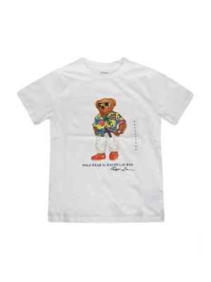 Bear White Sweter T-shirt Ralph Lauren