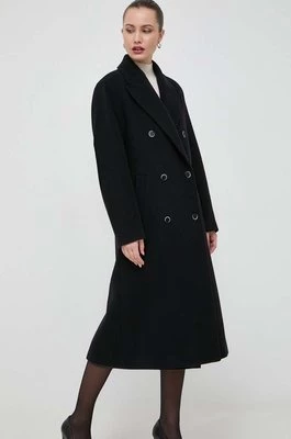 Beatrice B płaszcz wełniany kolor czarny przejściowy dwurzędowy