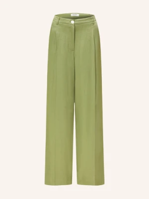 Beaumont Spodnie Marlena James Z Satyny gruen