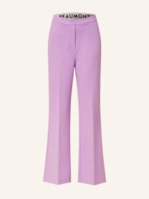 Beaumont Spodnie Marlena Z Materiału Dresowego Hope lila