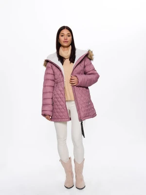 Bébé Kurtka zimowa w kolorze jasnoróżowym rozmiar: L