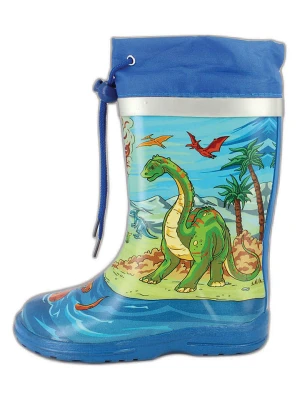 Beck Kalosze "Dinos" w kolorze niebieskim ze wzorem rozmiar: 30