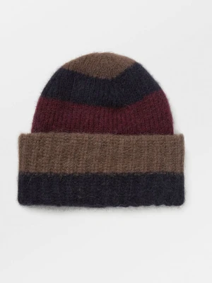 Becksöndergaard Czapka beanie w kolorze brązowo-bordowym rozmiar: onesize
