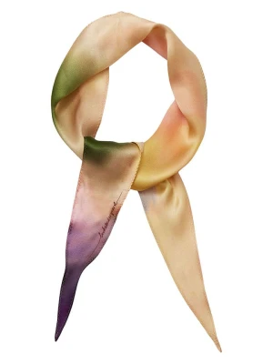 Becksöndergaard Jedwabna chusta "Marble Diamond" w kolorze jasnoróżowo-zielonym - 117 x 22 cm rozmiar: onesize