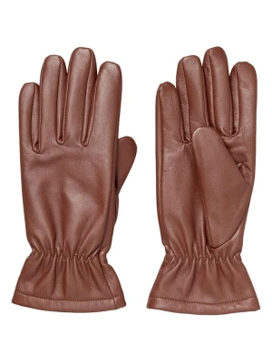 Becksöndergaard Skórzane rękawiczki w kolorze brązowym rozmiar: 7,5