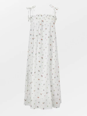 Becksöndergaard Sukienka "Enrica" w kolorze białym ze wzorem rozmiar: L